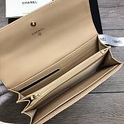 CHANEL Long Wallet Smooth Leather Beige | 6871 - 4
