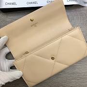 CHANEL Long Wallet Smooth Leather Beige | 6871 - 3