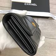 CHANEL Long Wallet Smooth Leather Black | 6871 - 6