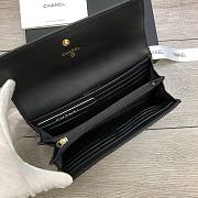 CHANEL Long Wallet Smooth Leather Black | 6871 - 5