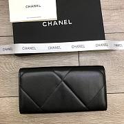 CHANEL Long Wallet Smooth Leather Black | 6871 - 3