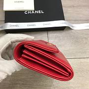 CHANEL Long Wallet Smooth Leather Red | 6871 - 6