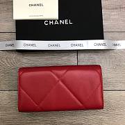 CHANEL Long Wallet Smooth Leather Red | 6871 - 4