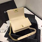 Chanel Boy Bag Smooth Leather Beige 20 | 67085 - 3
