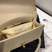 Chanel Boy Bag Smooth Leather Beige 20 | 67085 - 2