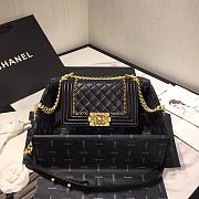 Chanel Boy Bag Smooth Leather Black 20 | 67085 - 1