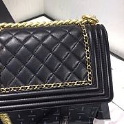 Chanel Boy Bag Smooth Leather Black 20 | 67085 - 4