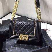 Chanel Boy Bag Smooth Leather Black 20 | 67085 - 3