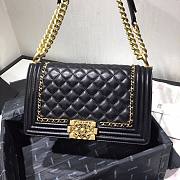 Chanel Boy Bag Smooth Leather Black 25 | 67086 - 2