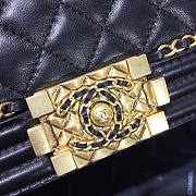 Chanel Boy Bag Smooth Leather Black 25 | 67086 - 4