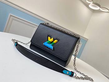LV Twist PM Black Blue chain bag | M50282 