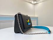 LV Twist PM Black Blue chain bag | M50282  - 2