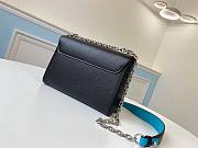 LV Twist PM Black Blue chain bag | M50282  - 5