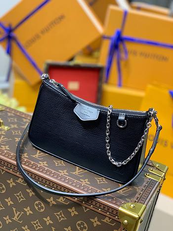 LV Easy Pouch On Strap Epi Leather in Black | M80471