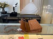 Chanel Classic Handbag Grained Calfskin & Gold-Tone Metal Brown | A58600 - 2