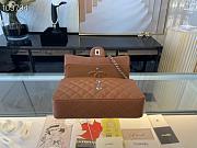 Chanel Classic Handbag Grained Calfskin & Gold-Tone Metal Brown | A58600 - 5