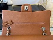 Chanel Classic Handbag Grained Calfskin & Gold-Tone Metal Brown | A58600 - 6