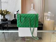 Chanel Classic Handbag Grained Calfskin & Gold-Tone Metal Green | A58600 - 3