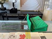 Chanel Classic Handbag Grained Calfskin & Gold-Tone Metal Green | A58600 - 4