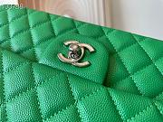 Chanel Classic Handbag Grained Calfskin & Gold-Tone Metal Green | A58600 - 6