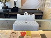 Chanel Classic Handbag Grained Calfskin & Gold-Tone Metal White | A58600 - 3