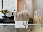 Chanel Classic Handbag Grained Calfskin & Gold-Tone Metal Golden | A58600 - 4