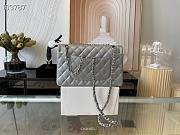 Chanel Classic Handbag Grained Calfskin & Gold-Tone Metal Gray | A58600 - 6