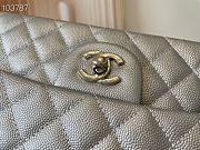 Chanel Classic Handbag Grained Calfskin & Gold-Tone Metal Gray | A58600 - 4
