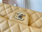 Chanel Classic Handbag Grained Calfskin & Metal-Tone Light Yellow | A58600 - 4