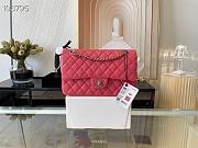 Chanel Classic Handbag Grained Calfskin & Metal-Tone Pink | A58600 - 1