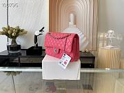 Chanel Classic Handbag Grained Calfskin & Metal-Tone Pink | A58600 - 6