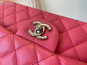 Chanel Classic Handbag Grained Calfskin & Metal-Tone Pink | A58600 - 2