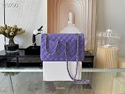 Chanel Classic Handbag Grained Calfskin & Gold-Tone Metal Purple | A58600 - 6