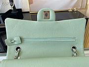 Chanel Classic Handbag Grained Calfskin & Metal-Tone Blue | A58600 - 4