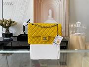 Chanel Classic Handbag Grained Calfskin & Metal-Tone Yellow | A58600 - 1