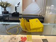 Chanel Classic Handbag Grained Calfskin & Metal-Tone Yellow | A58600 - 2
