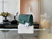Chanel Classic Handbag Grained Calfskin & Metal-Tone Green | A58600 - 3