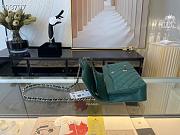 Chanel Classic Handbag Grained Calfskin & Metal-Tone Green | A58600 - 6
