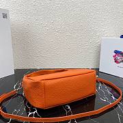 Prada Calfskin Leather Hobo Bag Orange 26cm | 1BC132 - 2