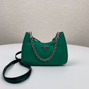 Prada Re-Edition nylon mini green shoulder bag  | 1TT122