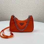 Prada Re-Edition nylon mini orange shoulder bag | 1TT122 - 1