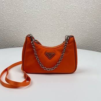 Prada Re-Edition nylon mini orange shoulder bag | 1TT122