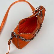 Prada Re-Edition nylon mini orange shoulder bag | 1TT122 - 3