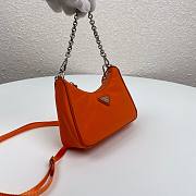 Prada Re-Edition nylon mini orange shoulder bag | 1TT122 - 5