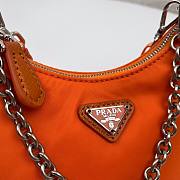 Prada Re-Edition nylon mini orange shoulder bag | 1TT122 - 6