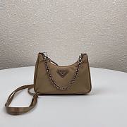 Prada Re-Edition nylon mini beige shoulder bag | 1TT122 - 1