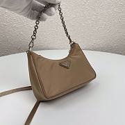 Prada Re-Edition nylon mini beige shoulder bag | 1TT122 - 3