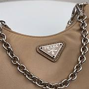 Prada Re-Edition nylon mini beige shoulder bag | 1TT122 - 6