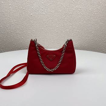 Prada Re-Edition nylon mini red shoulder bag | 1TT122