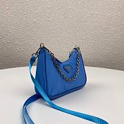 Prada Re-Edition nylon mini blue shoulder bag | 1TT122 - 4
